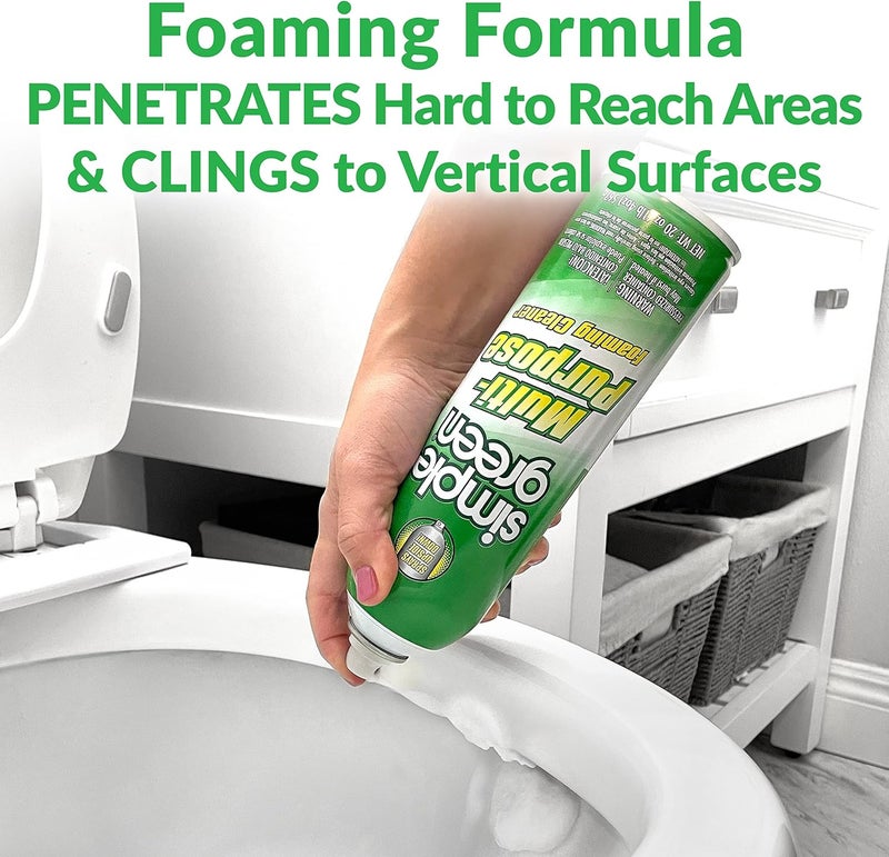 simple green All-Purpose Foaming Aerosol Cleaner, All-Purpose Cleaning and Degreasing, 20 Oz (Pack of 2) - Image 2